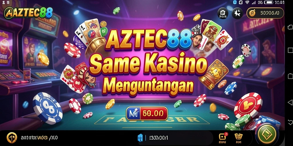 Screenshot gameplay AZTEC88 yang menunjukkan keseruan permainan Kasino.