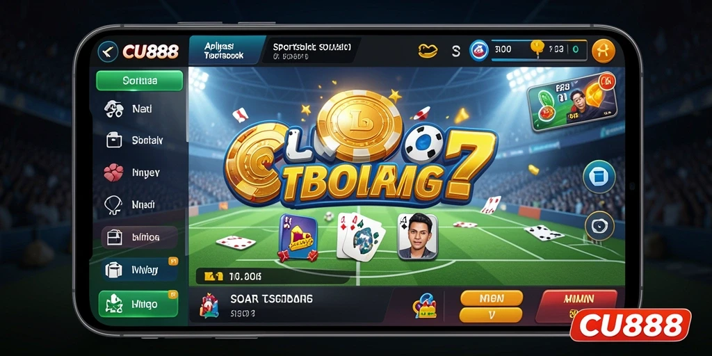 Tampilan gameplay Sportsbook yang menarik di CU888.