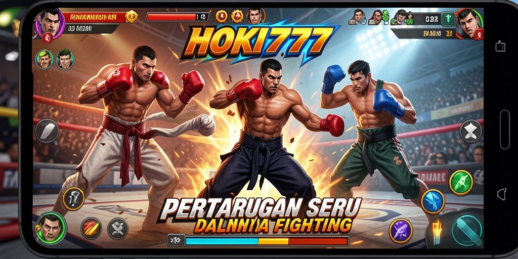 Tampilan dinamis pertarungan dalam HOKI777.