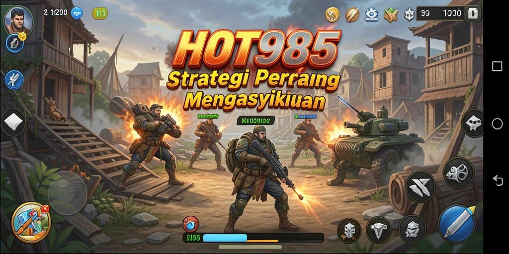 Tangkapan layar menunjukkan aksi gameplay yang mendebarkan di HOT985.