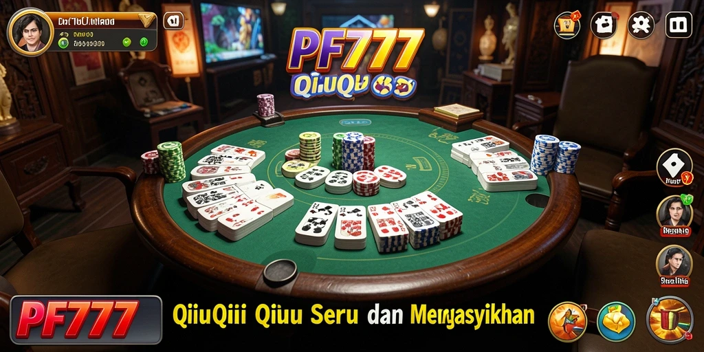 Screenshot gameplay PF777 yang menampilkan aksi seru QiuQiu.
