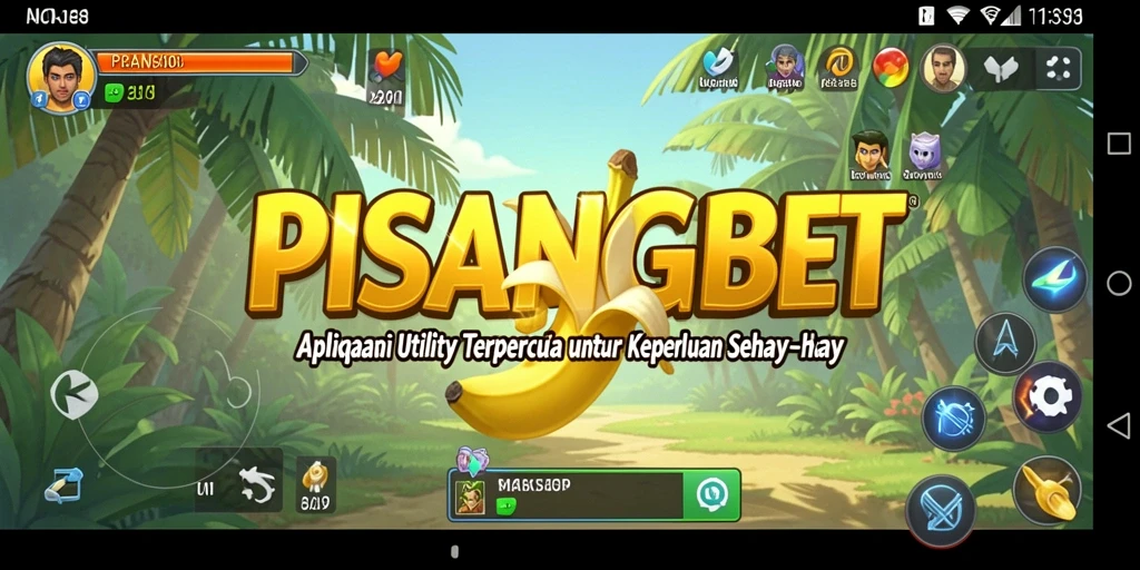 Tangkapan layar PISANGBET menunjukkan antarmuka aplikasi yang ramah pengguna.