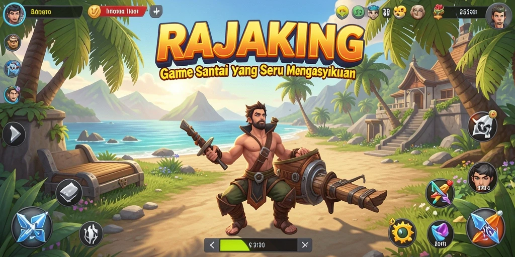 Tangkapan layar RAJAKING menampilkan aksi gameplay yang menyenangkan dan santai.